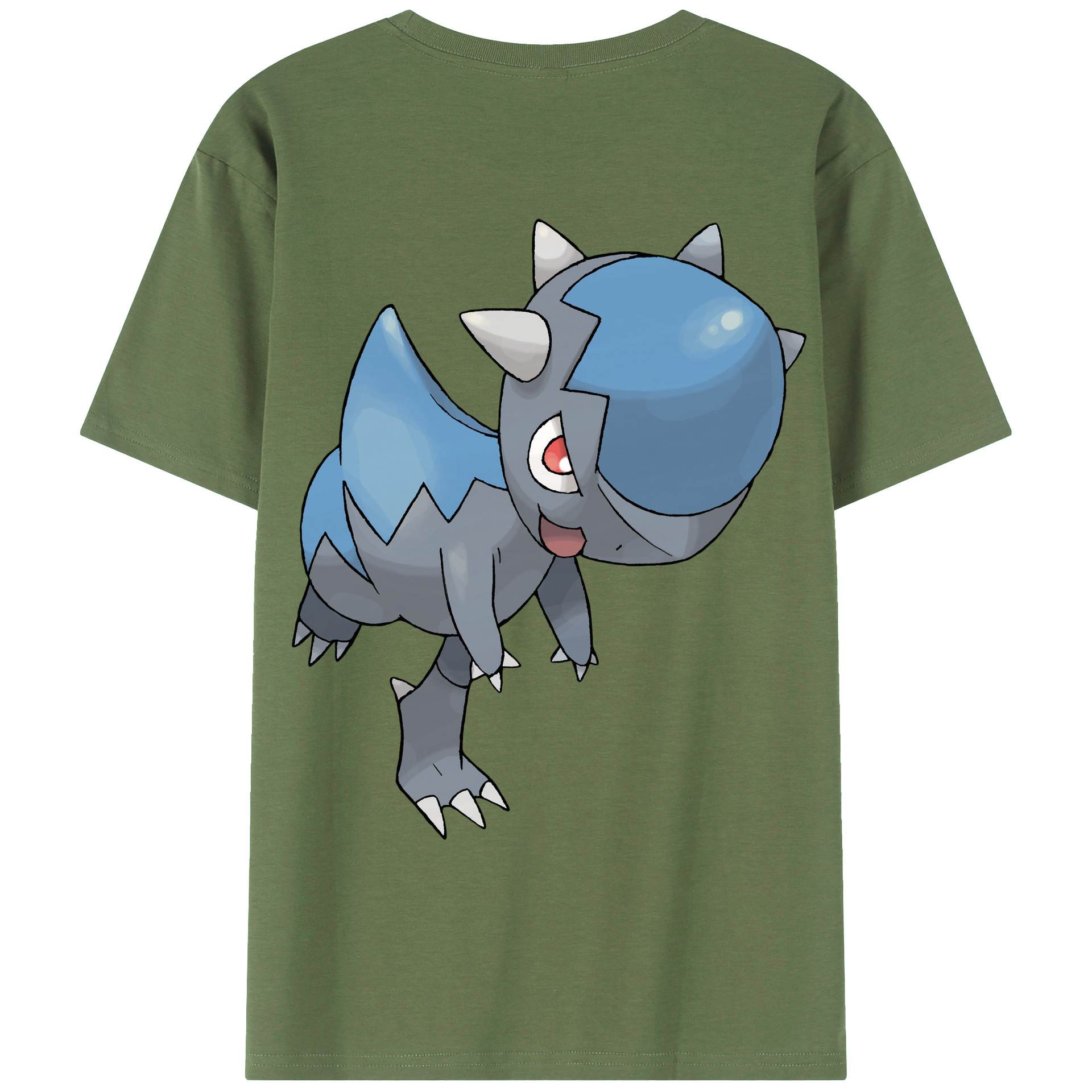 （画像用） ポケットモンスター Pokémon 綿100％ メンズ半袖Tシャツ（バックプリント） 通気性